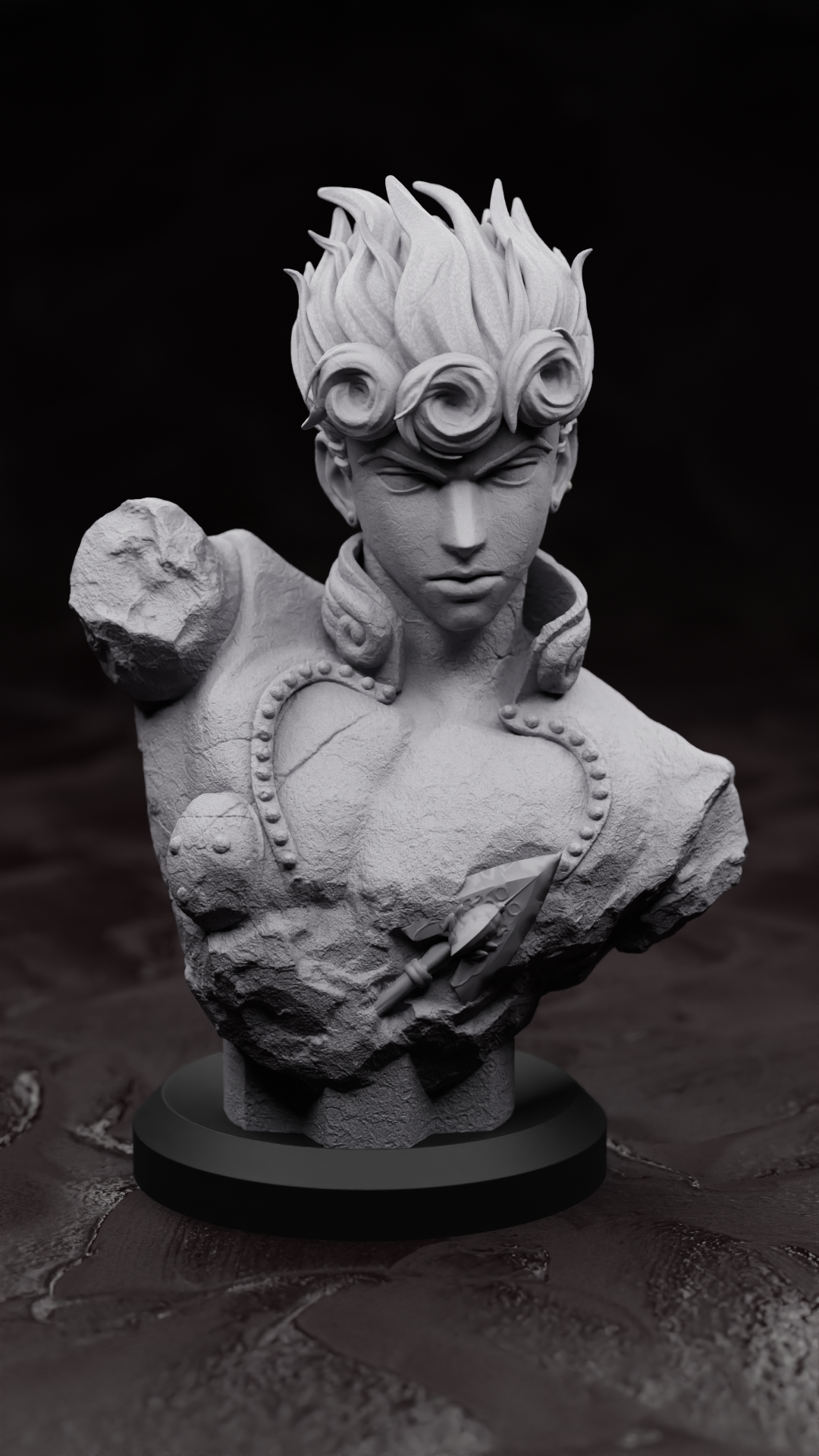 JoJo’s Bizarre Adventure 3D Printed Bust | Anime Collectible Statue - Image 2